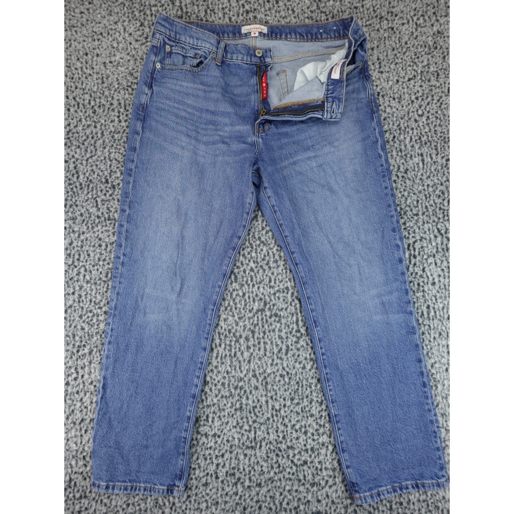 Lucky Brand Authentic 363 Straight Leg Jeans Mens 36x30 Blue Medium Wash Denim